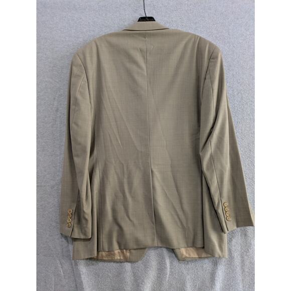 Ralph Ralph Lauren Dillard's Blazer‎ Men Size 44R Beige 100% Wool Sport Coat - Picture 12 of 15